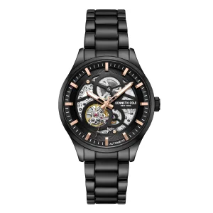 Kenneth Cole Men's Watch Automatic with Black Metal Bracelet