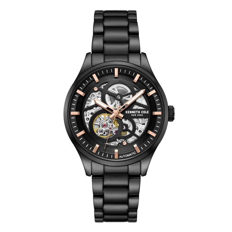Kenneth Cole Men's Watch Automatic with Black Metal Bracelet