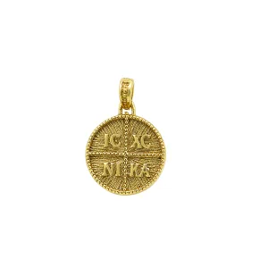 Chryso Fylachto Diplis Opseos me Stavro IC XC NI KA kai Aktinoti Yphi