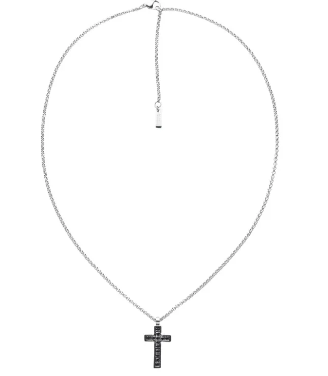U.S POLO ASSN κολιέ από ανοξείδωτο ατσάλι Silver JW6034NK