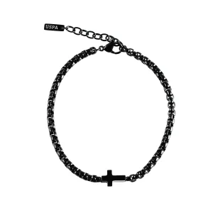 U.S POLO ASSN βραχιόλι από ανοξείδωτο ατσάλι Black JW9306BR